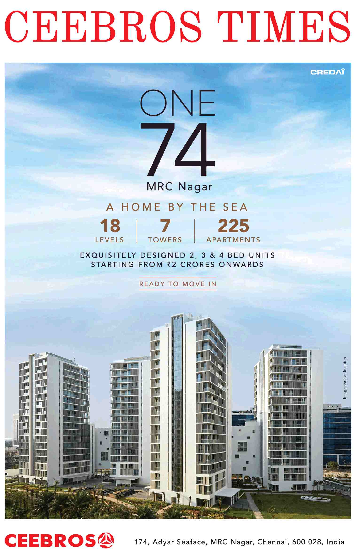 Book a home by the sea at Ceebros One 74 in Chennai Update